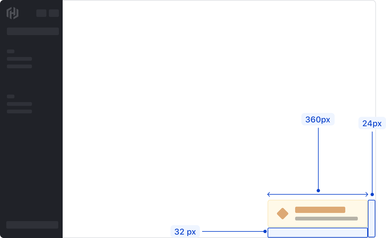 Toast placement example